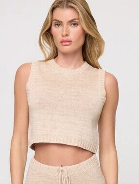 NEW! L* Space En Route Top In Heather Oatmeal Size XS